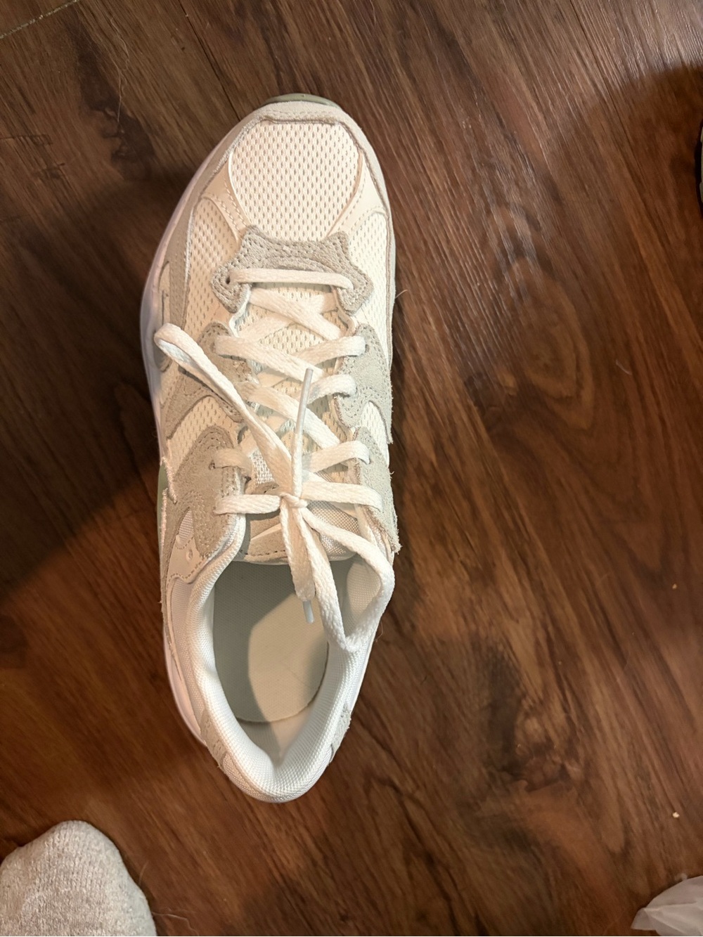 Nike Women's White & Sage Green Retro Runner Sneakers - Picture 6 of 6